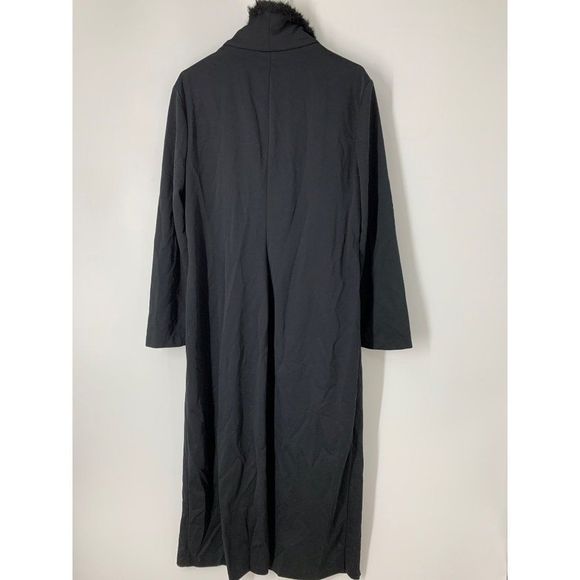 Women Kathie Lee XL VTG 80s evening overcoat black - Picture 8 of 10